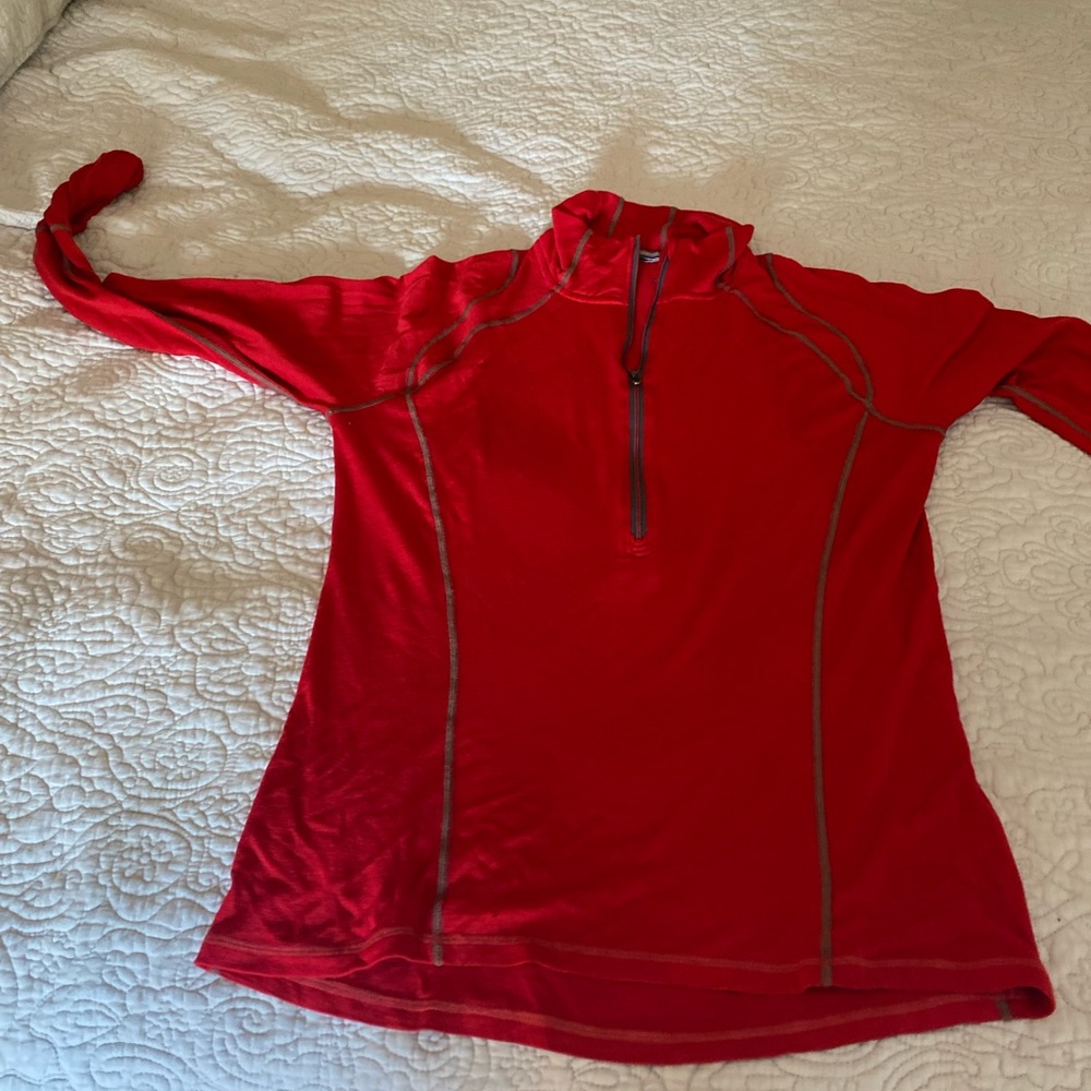 Smartwool Sz Large Second Layer Wool Ski Shirt - image 1